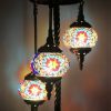 Turkish Mosaic Floor Lamp 3 Globe Star Blast