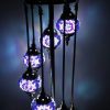 Turkish Mosaic Floor Lamp 7 Globe Blue