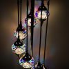 Turkish Mosaic Floor Lamp 7 Globe Mosaic Earth Blast