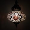 Turkish Mosaic Hanging Lamp Large Brown