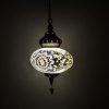 Turkish Mosaic Hanging Lamp Large White