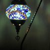 Turkish Mosaic Large Swan Lamp River Blue- 46cm