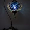 Turkish Mosaic Swan Table Lamp Large Blue