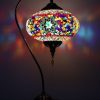Turkish Mosaic Swan Table Lamp Large Mosaic Twinkling Stars