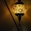 Turkish Mosaic Swan Table Lamp YellowGold