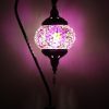 Turkish Mosaic Large Swan Lamp Purple - 46cm