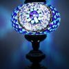 Turkish Mosaic Table Lamp Large Blue