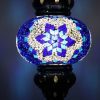 Turkish Mosaic Table Lamp Medium Blue