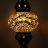 Turkish Mosaic Table Lamp Medium Rustic Brown