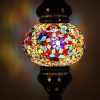 Turkish Mosaic Table Lamp Medium Orange Glow