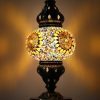 Turkish Mosaic Table Lamp Medium Mosaic Flower Burst