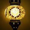 Turkish Mosaic Table Lamp Medium Yellow Gold