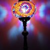 Turkish Mosaic Table Lamp XLarge Purple Red