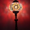 Turkish Mosaic Table Lamp XLarge Red