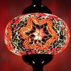 Turkish Mosaic Table Lamp XLarge Red