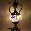 Turkish Mosaic Medium Teapot Table Lamp Moon Orbit- 37cm