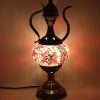 Turkish Mosaic Medium Teapot Table Lamp Red - 37cm