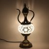 Turkish Mosaic Medium Teapot Table Lamp White - 37cm
