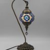 Turkish Mosaic Large Swan Lamp Blue - 46cm