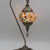 Turkish Mosaic Large Swan Lamp Earth Blast - 46cm