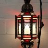 Moroccan Cage Lantern Red - Med