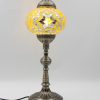 Turkish Mosaic Table Lamp XLarge Yellow Gold